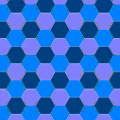 Hexagonal tiling (ignoring colors: p6m)