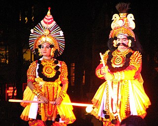 <span class="mw-page-title-main">Yakshagana</span> Theatre form in India