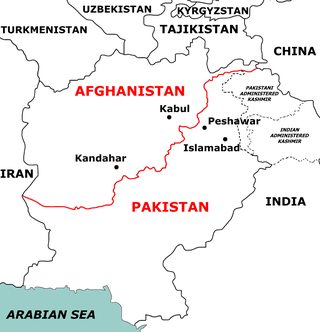 <span class="mw-page-title-main">Durand Line</span> International border between Afghanistan and Pakistan