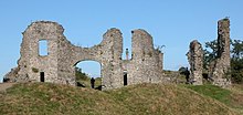 The remains of the Norman castle. DSCN4079-castle crop b.jpg