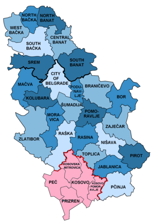 <span class="mw-page-title-main">Administrative districts of Serbia</span>