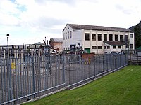 Dolgarrog power station, located next to the Aluminium Works Dolgarrog power station.jpg