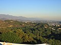 <!View looking eastward, with south Griffith Park and Eagle Rock>