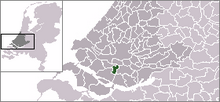 Situo de la municipo Oud-Beijerland