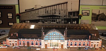 Maquette de la gare de 1888 au musée du Mijlpaal.