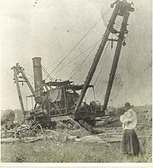 Clyde Skidder at Marathon Logging Camp near Newton, MS ~1921 Marathon Skidder.jpg