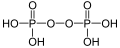 de: Struktur von Peroxodiphosphorsäure; en: Structure of peroxodiphosphoric acid