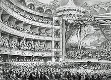 interior of 19th century theatre