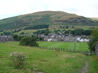 Sedbergh Town in Cumbria, England