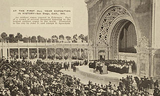 <span class="mw-page-title-main">Spreckels Organ Pavilion</span> Pipe organ in San Diego, California