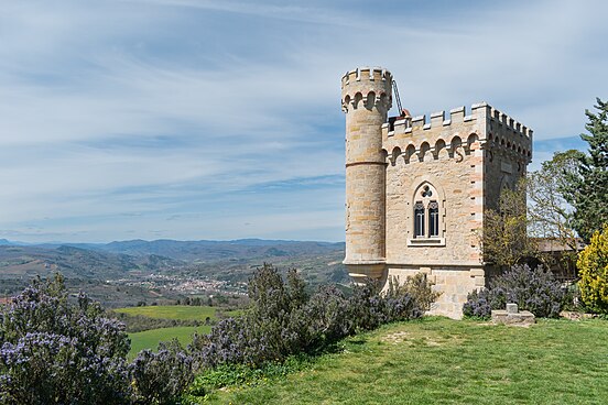 La tour Magdala, à Rennes-le-Château (Occitanie). (définition réelle 5 760 × 3 840)