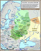 Kievan Rus', also known as Ruthenia, c. 1230