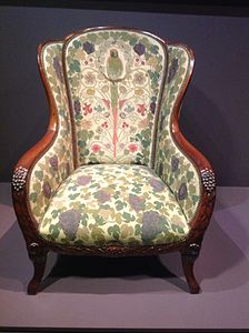 Art Deco armchair made for art collector Jacques Doucet (1912–13)