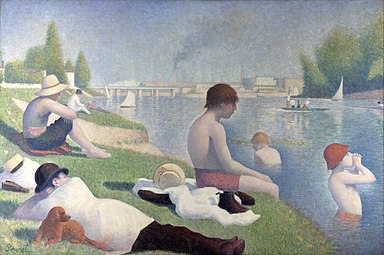 O baie în Asnières, de Georges Seurat, 1884-1886