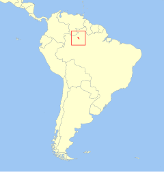 Distribución del uakarí de Araçá