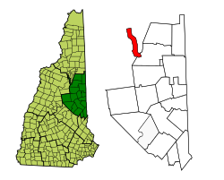 Location in Carroll County, New Hampshire