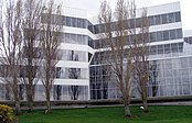 The Dakin Building, as viewed from the San Francisco Bay Shoreline Trail