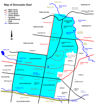 <span class="mw-page-title-main">Doncaster East, Victoria</span> Suburb of Melbourne, Victoria, Australia