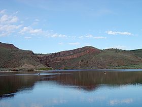 Landscape with reservoir