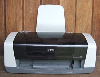 Inkjet printing Type of computer printing