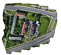 Drone obtained image of the former HKP Slave Labor Camp at 47-49 Subačiaus Street Vilnius