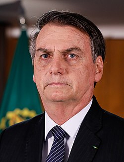 Bolsonaron virallinen muotokuva vuodelta 2019.