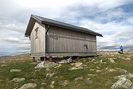 Abri (Rastskydd) à Juovatvaratje, le long du Kungsleden