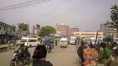 La Lagankhel Bus Station de Patan used était auparavant un étang.