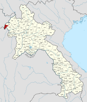 Location in Laos