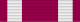 Width-44 crimson ribbon with two width-8 white stripes at distance 4 from the edges.