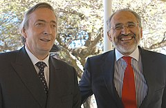 Néstor Kirchner and Carlos Mesa