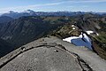 A clear view from Slate Peak's tower looking west to Jack Mountain