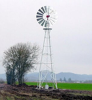 Pompe à vent américaine.