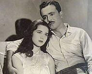 Salah Zulfikar and Zubaida Tharwat in Inni Attahim, 1960 ZubaidaT&SalahZ.jpg