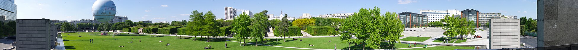 Vue panoramique du parc.