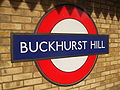 Eastbound platform roundel