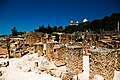 View of Carthage punic/roman site and the cathedral behind.