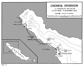 <span class="mw-page-title-main">Raid on Choiseul</span> World War II US Marines action in the Solomon Islands campaign