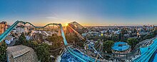 Der Europa-Park in Rust (Panorama).