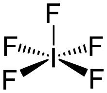 Iodine pentafluoride.svg