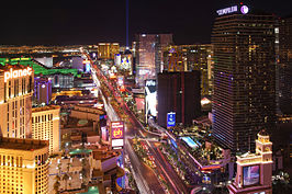 Las Vegas Boulevard at night