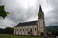 La glèisa vista de luenh.