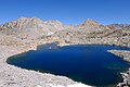 South aspect of Observation Peak (right) with Lower Dumbbell Lake