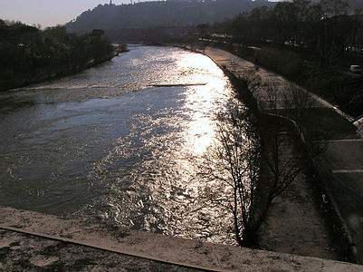 Il Tevere visto dal Ponte Milvio