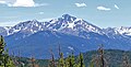 Mount of the Holy Cross centered with Notch Mountain to left.