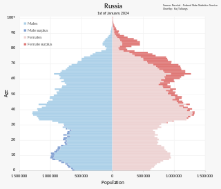 <span class="mw-page-title-main">Demographics of Russia</span>