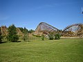 Kolejka drewniana Thunderbird w parku PowerLand, Finlandia.