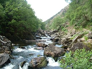 Afon Glaslyn River in Gwynedd, Wales