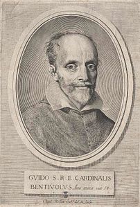 Le Cardinal Guido Bentivoglio (1633), gravure.