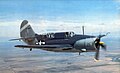 Curtiss SB2C Helldiver warbird in flight